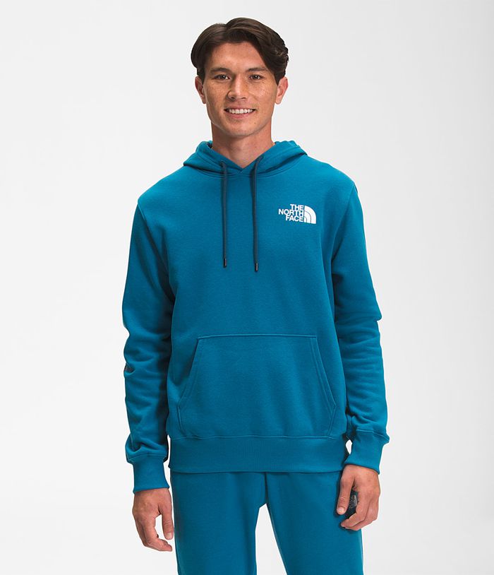 The North Face Hoodie New Sleeve Hit Blue - Mens - Thailand SFRUW-6187